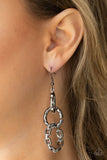 Paparazzi Earrings - Shameless Shine - Black