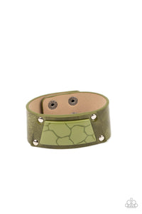 Paparazzi Bracelet Urbam - Geo Glamper - Green