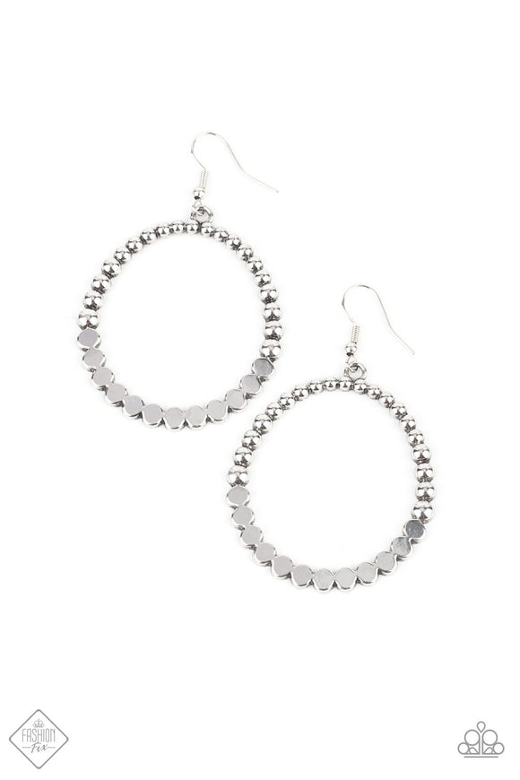 Paparazzi Earrings  - Fashion Fix July 2021 ~ Rustic Society - Silver