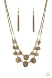 Paparazzi Necklace - Pebble Me Pretty - Brass