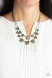 Paparazzi Necklace - Pebble Me Pretty - Brass