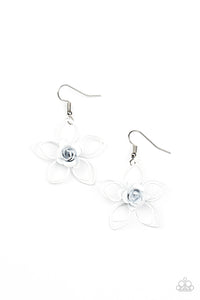 Paparazzi Earrings - Botanical Bonanza - White