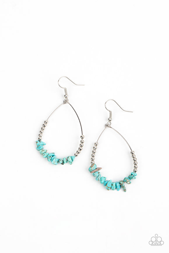 Paparazzi Earrings - Come Out of Your SHALE - Blue
