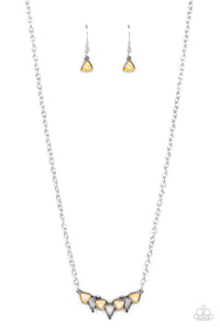 Paparazzi Necklace PREORDER - Pyramid Prowl - Yellow