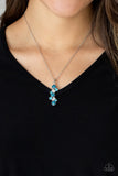 Paparazzi Necklace - Classically Clustered - Blue