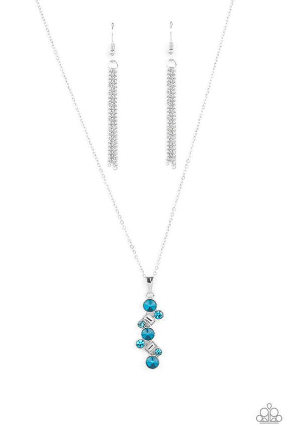 Paparazzi Necklace - Classically Clustered - Blue
