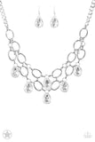 Paparazzi Necklace - Snow-Stopping Shimmer - White