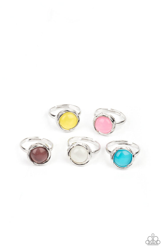 Paparazzi Starlet Shimmer Kit - Colorful Moonsstone Rings - 5 pack