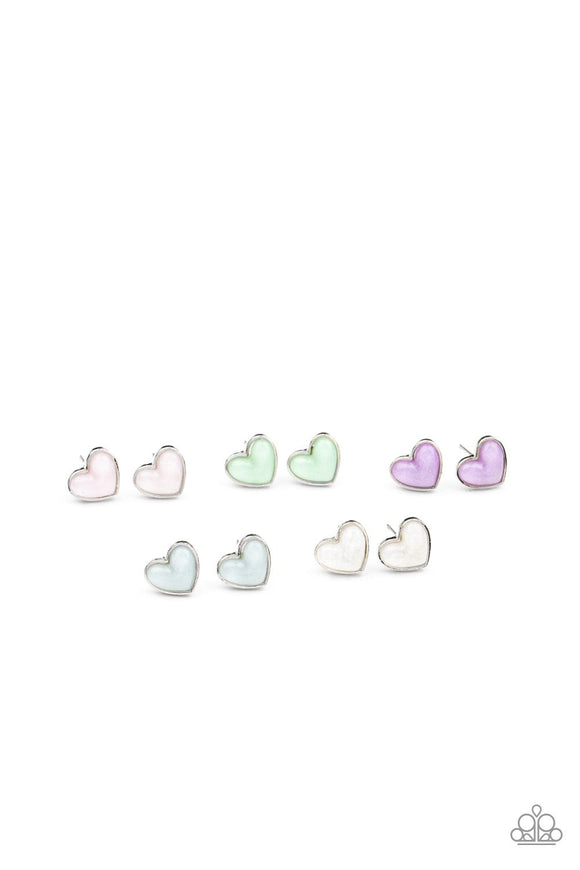 Paparazzi Starlet Shimmer Kit - Heart Earrings - 5 pack