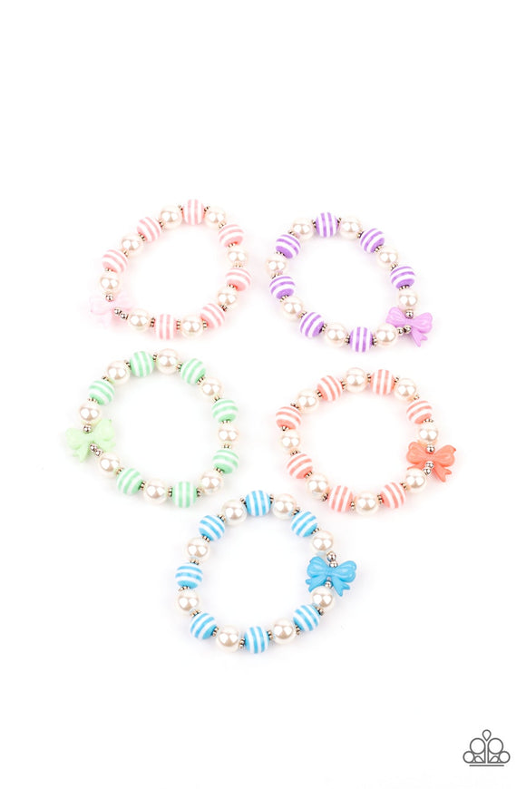Paparazzi Starlet Shimmer Kit - Colorful Bow Bracelets - 5 pack