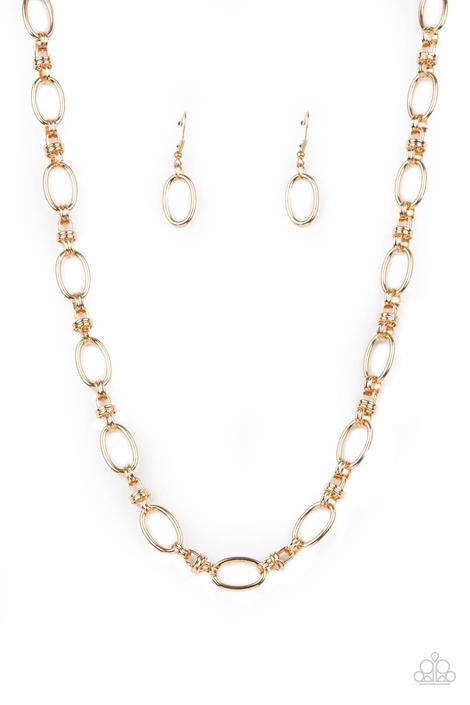 Paparazzi Necklace - Defined Drama - Gold