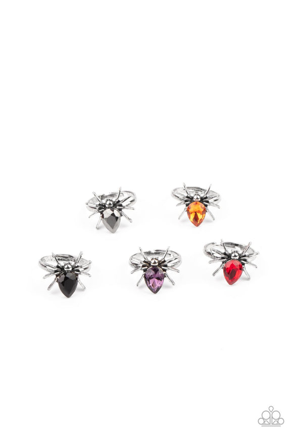 Paparazzi Starlet Shimmer Kit - Halloween Spider Rings - 5 pack