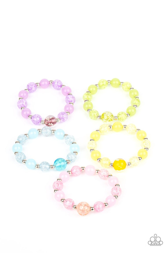 Paparazzi Starlet Shimmer Set - Pastel Sparkle Bead Bracelets - 5 pack